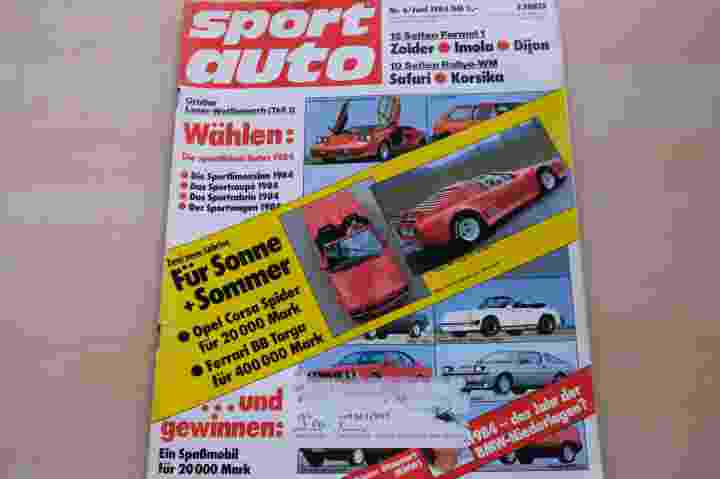 Deckblatt Sport Auto (06/1984)